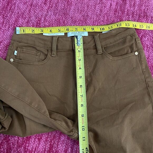 Judy Blue Slim Fit High Rise Jeans Woodland Brown Size 27 - Picture 10 of 15